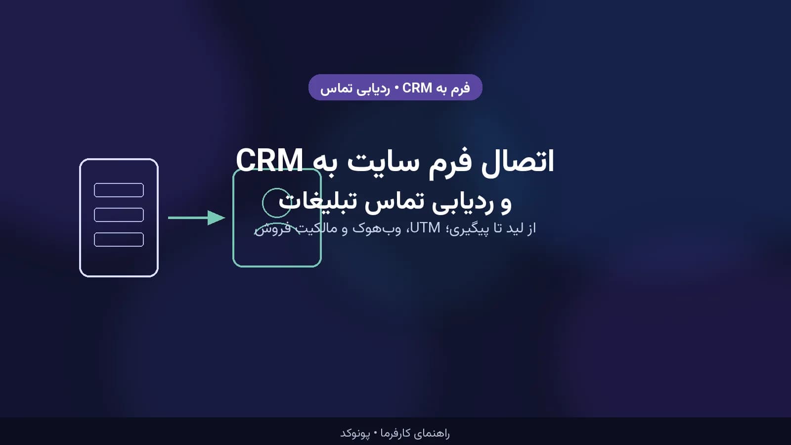 اتصال فرم سایت به CRM و ردیابی تماس تبلیغات؛ از لید تا پیگیری